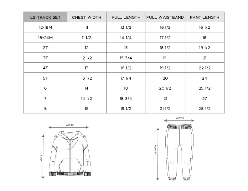 Girl's Long Sleeve Track Set