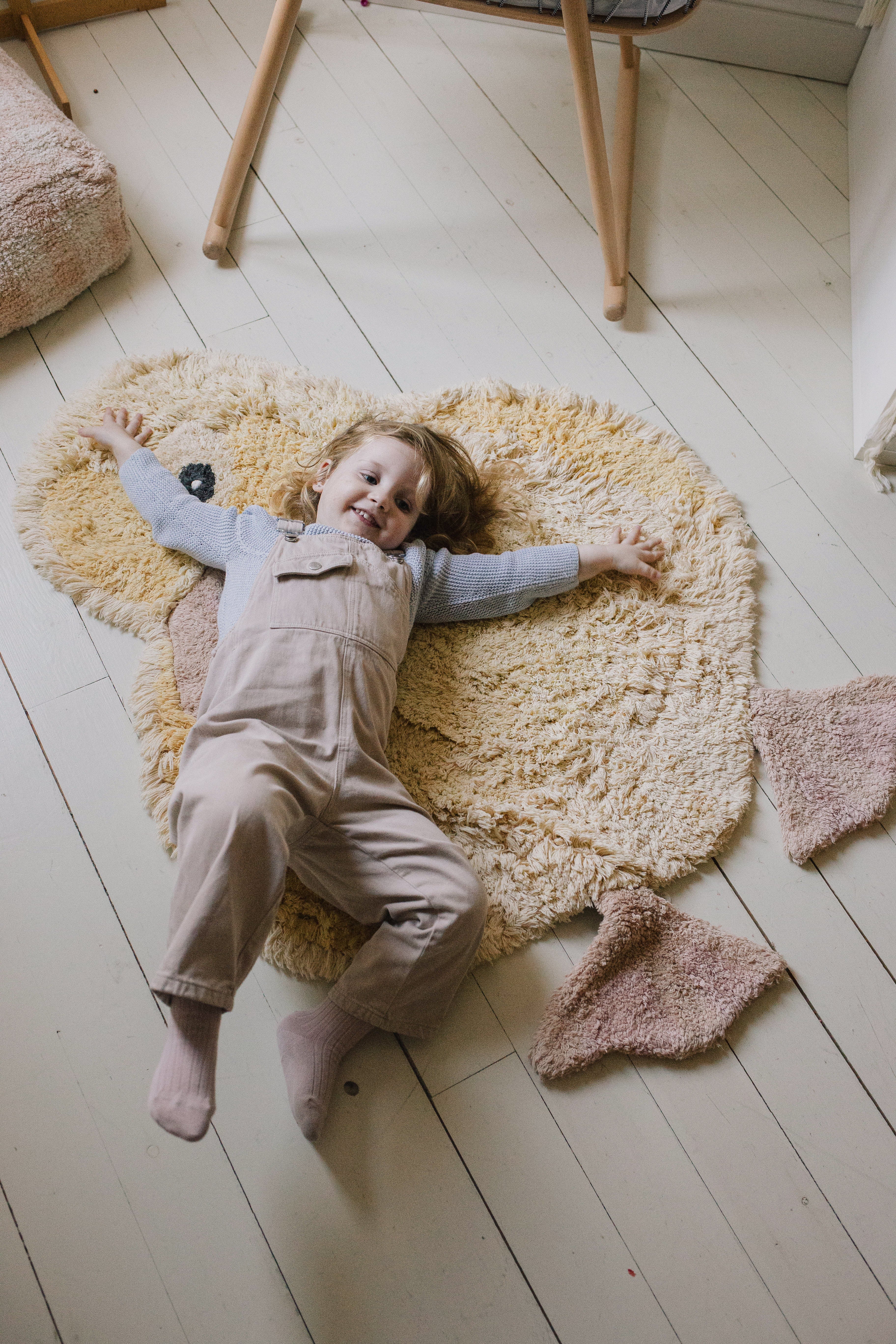 Washable Animal Cotton Rug Ducky