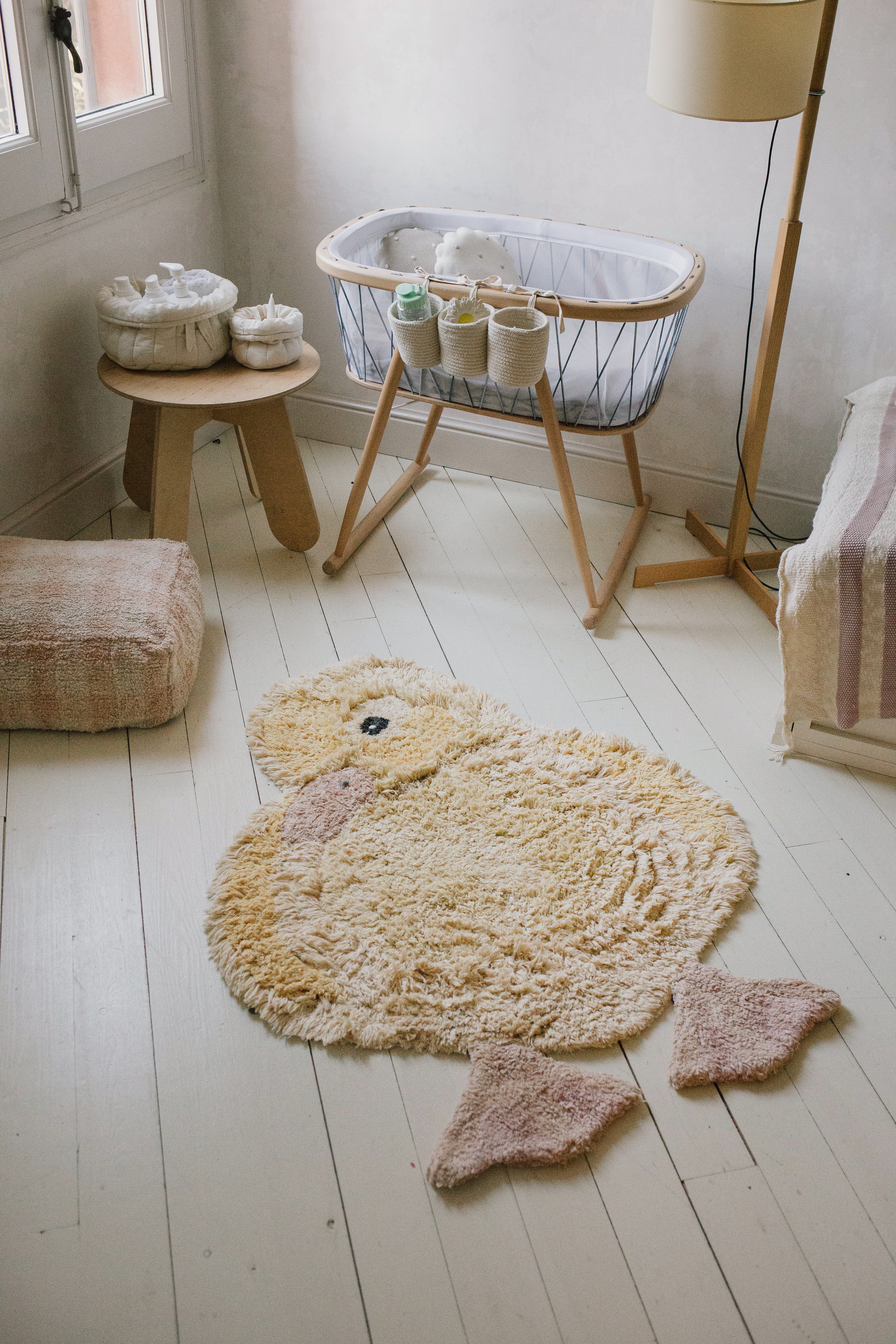 Washable Animal Cotton Rug Ducky