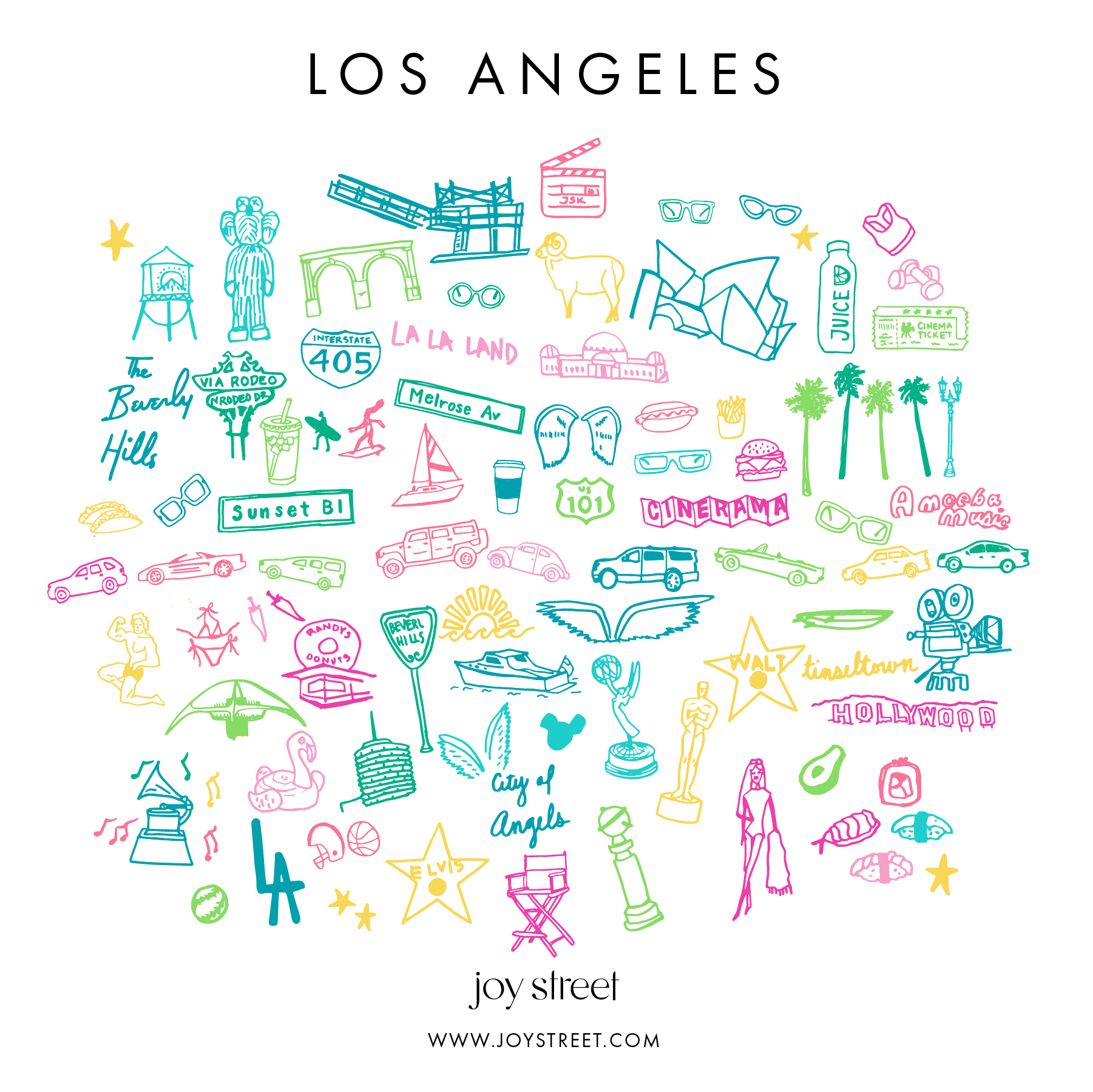 Los Angeles Zip Baby Onesie