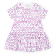 Lottie Girls' Dress - Tennis Crest Pink