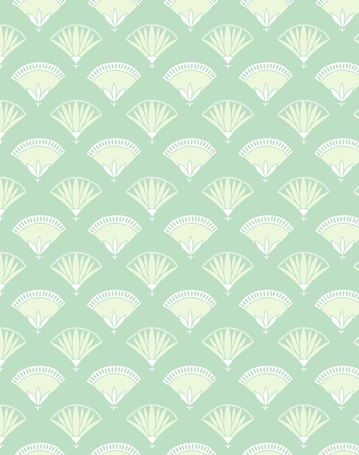 'lotus Papyrus' Wallpaper By Tea Collection - Aventurine