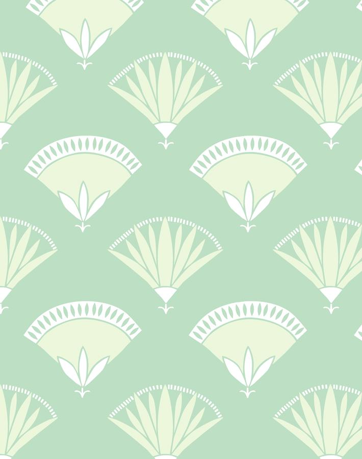 'lotus Papyrus' Wallpaper By Tea Collection - Aventurine