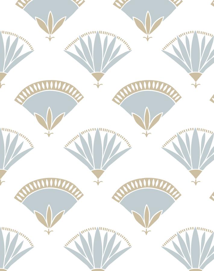 'lotus Papyrus' Wallpaper By Tea Collection - Elephant