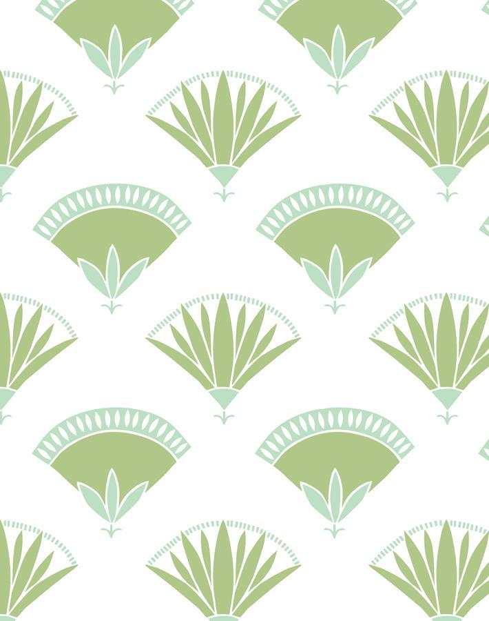 'lotus Papyrus' Wallpaper By Tea Collection - Moss
