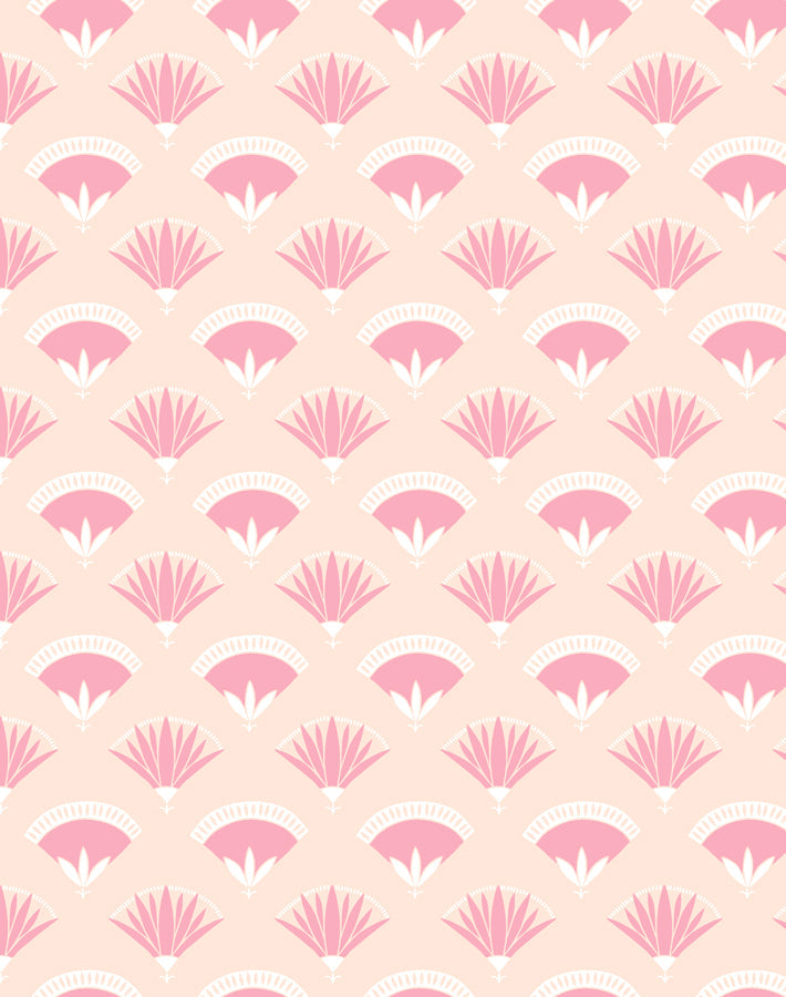 'lotus Papyrus' Wallpaper By Tea Collection - Peach