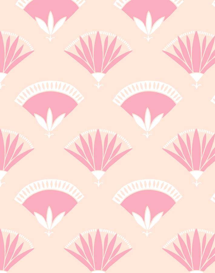 'lotus Papyrus' Wallpaper By Tea Collection - Peach
