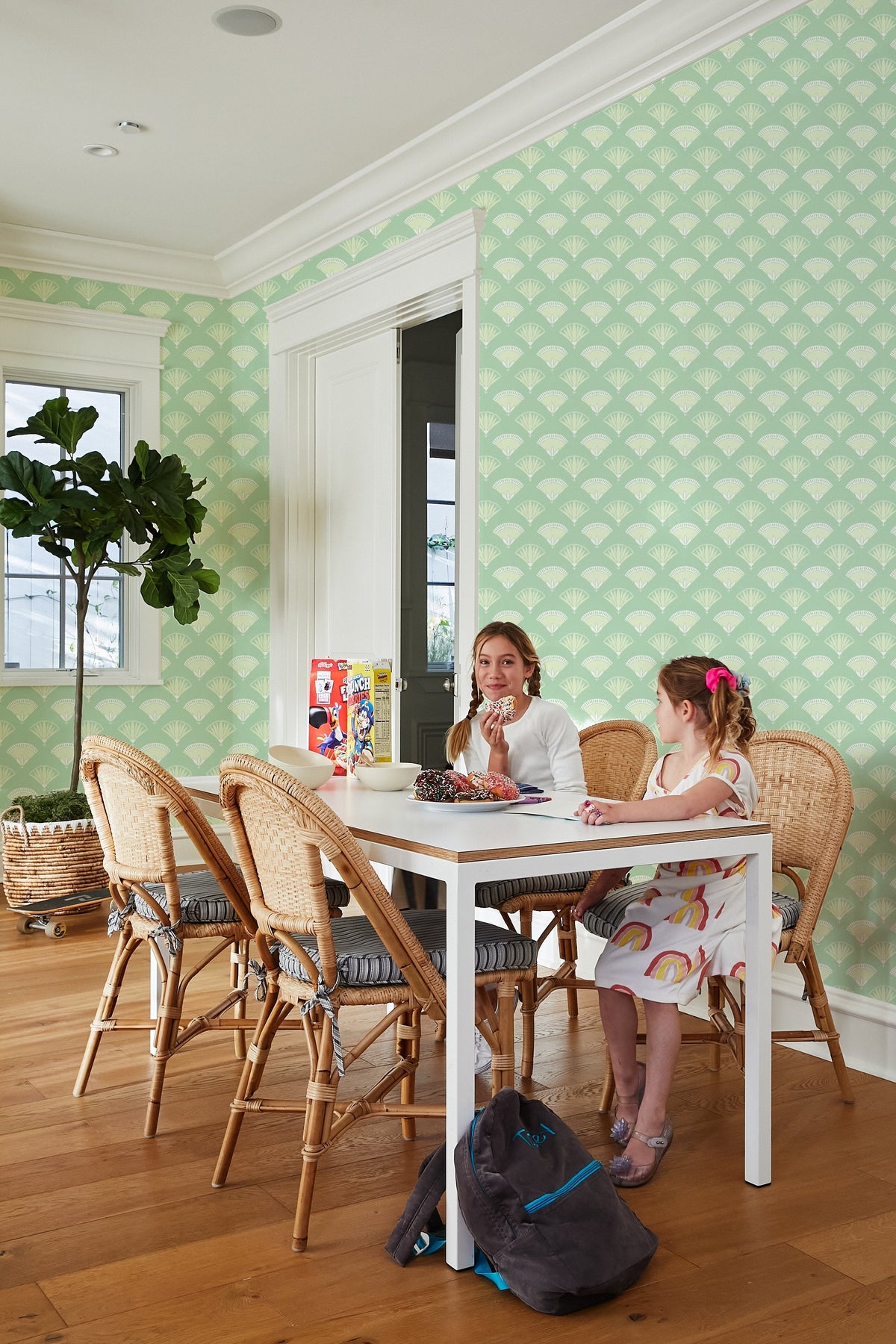 'lotus Papyrus' Wallpaper By Tea Collection - Aventurine
