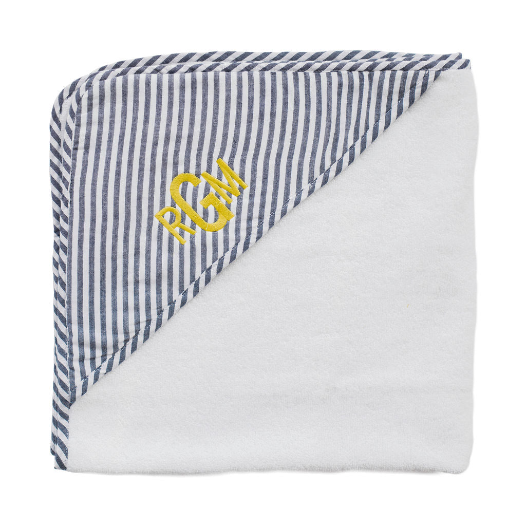 Hooded Towel And Wash Glove | Harbor Island Stripe