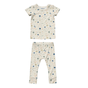 Boys Short Sleeve Lounge Set In Planets