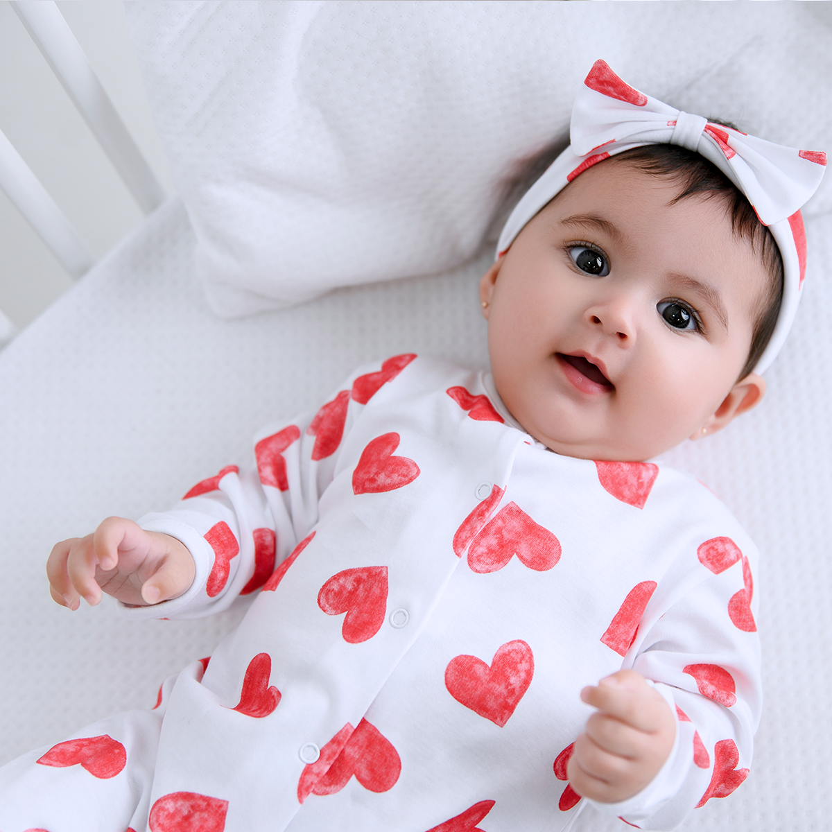 Love You Printed Footie | Baby Girl