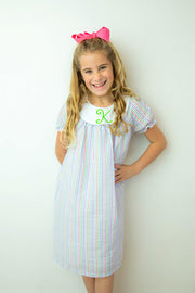 Short Sleeve Bishop Dress