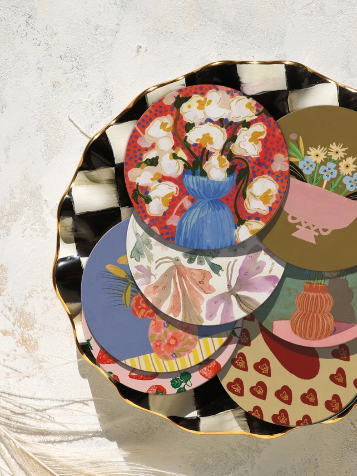 Bouquet Of Coasters - Mix And Match Florals