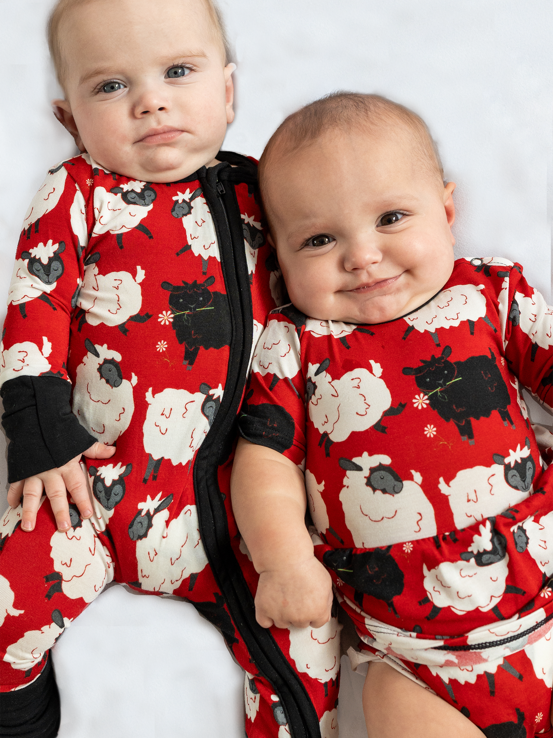 The Lucky Sheep Zip Romper