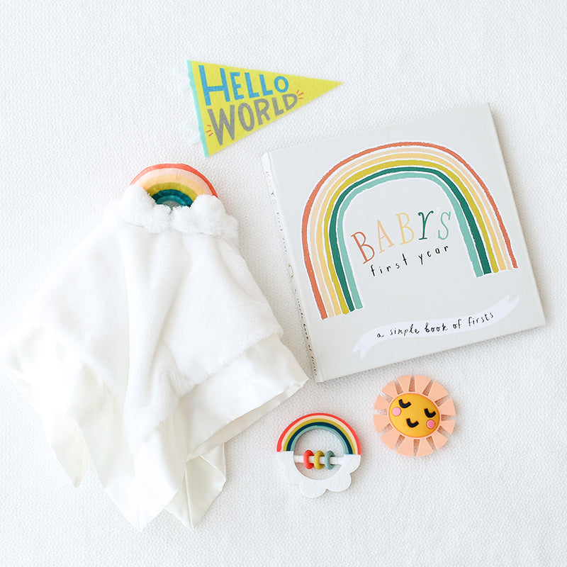 Little Rainbow Baby Teether Toy Set