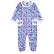 Lucy Girls' Romper - Blackberry Floral