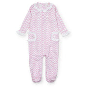Lucy Girls' Romper - Pretty Pink Bows