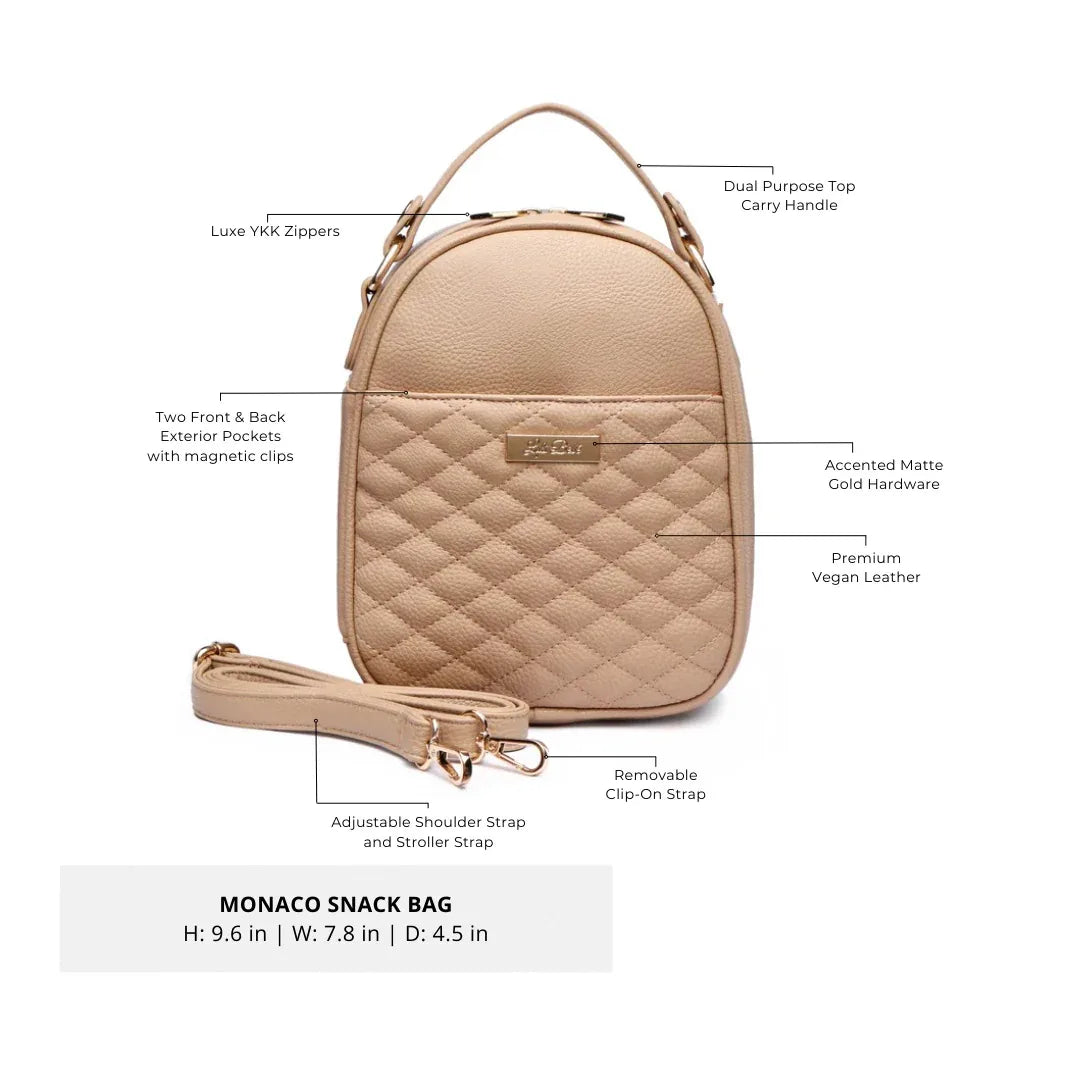 Monaco Snack Bag | Latte Brown