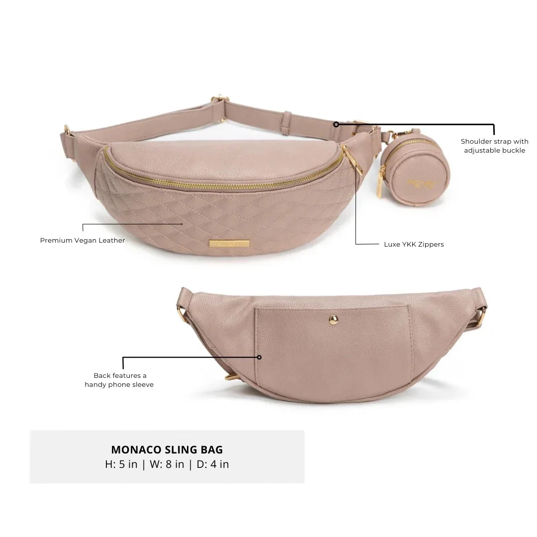 Monaco Sling Bag | Nude Rose