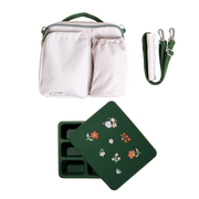 Bento And Lunch Bag Set Neutral With Mini Floral