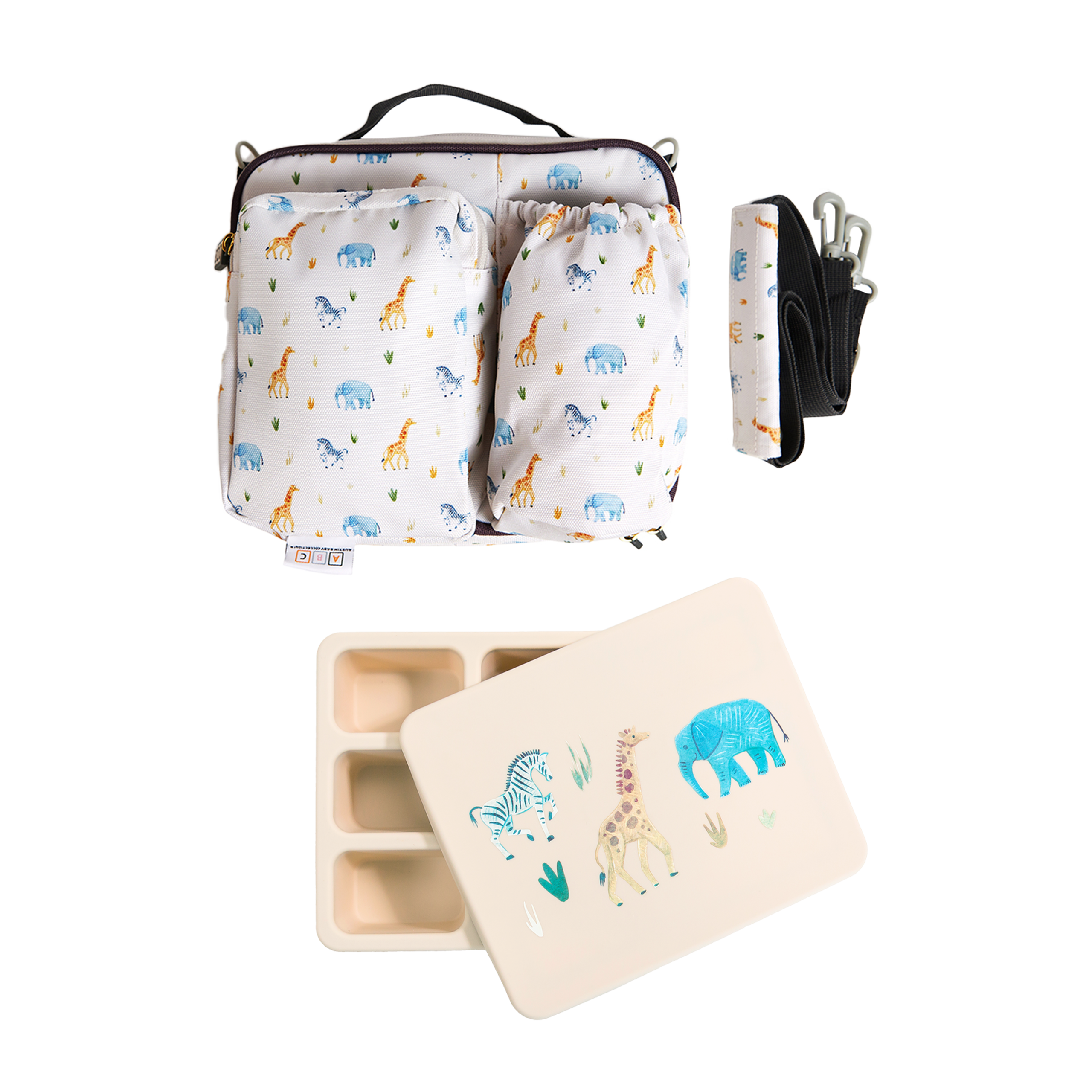 Bento And Lunch Bag Set Safari