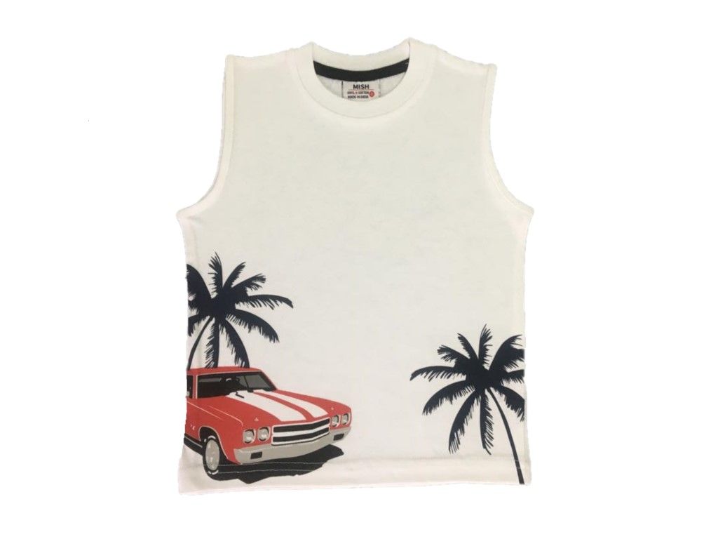 Kids Muscle Tee - Car Palm