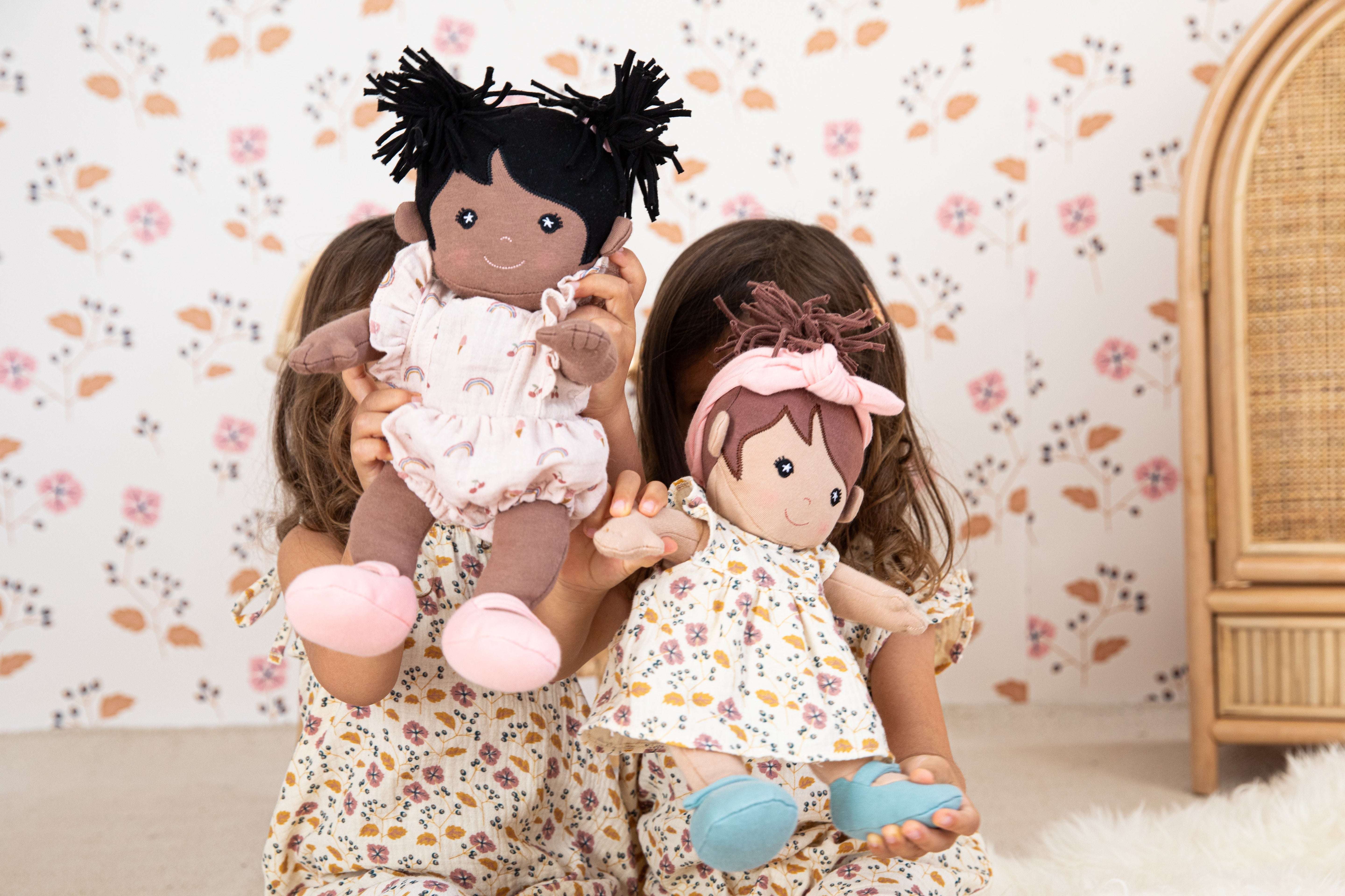 Doll Dress - Pink Flower