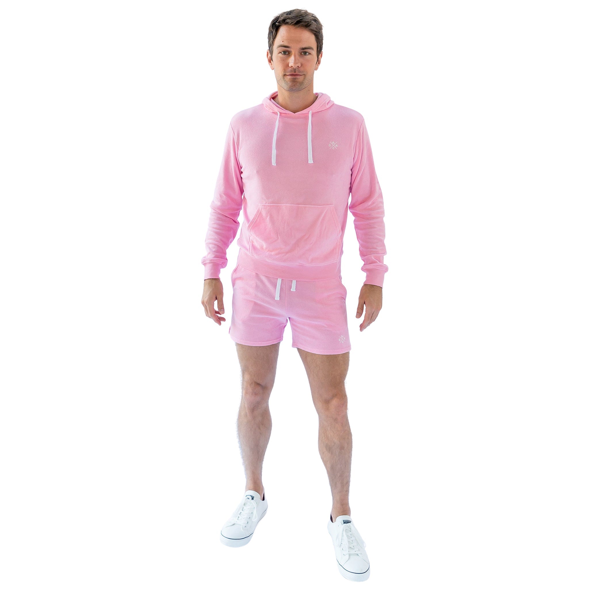 Men's Andy Cohen Pink Terry Shorts