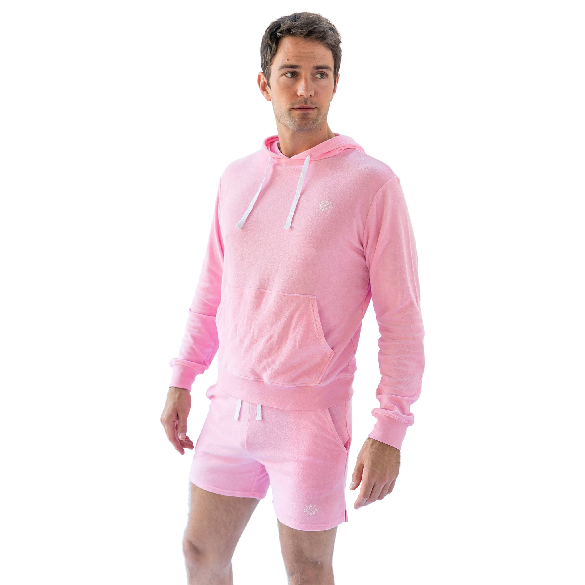 Men's Andy Cohen Pink Terry Shorts