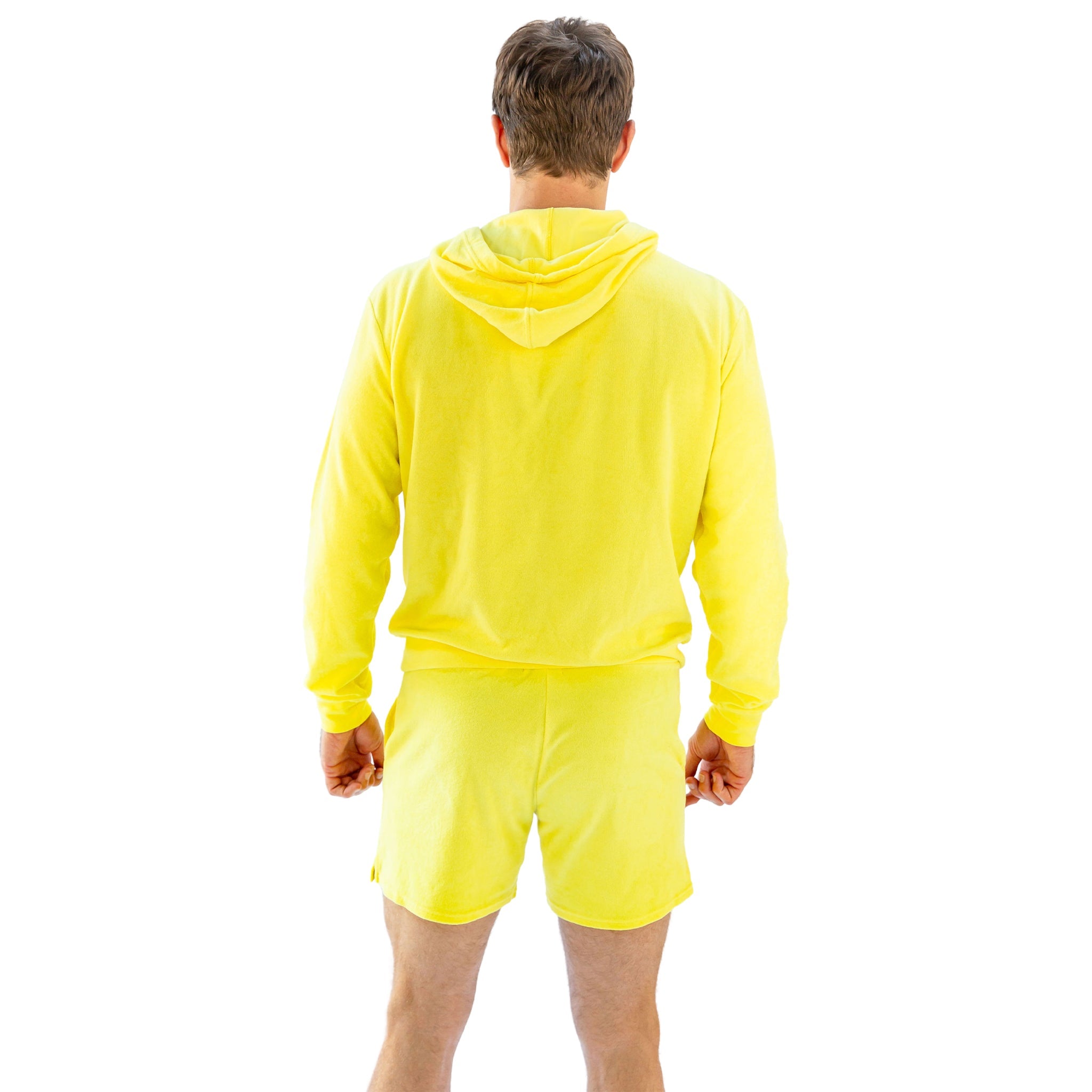 Men's Andy Cohen Yellow Terry Shorts