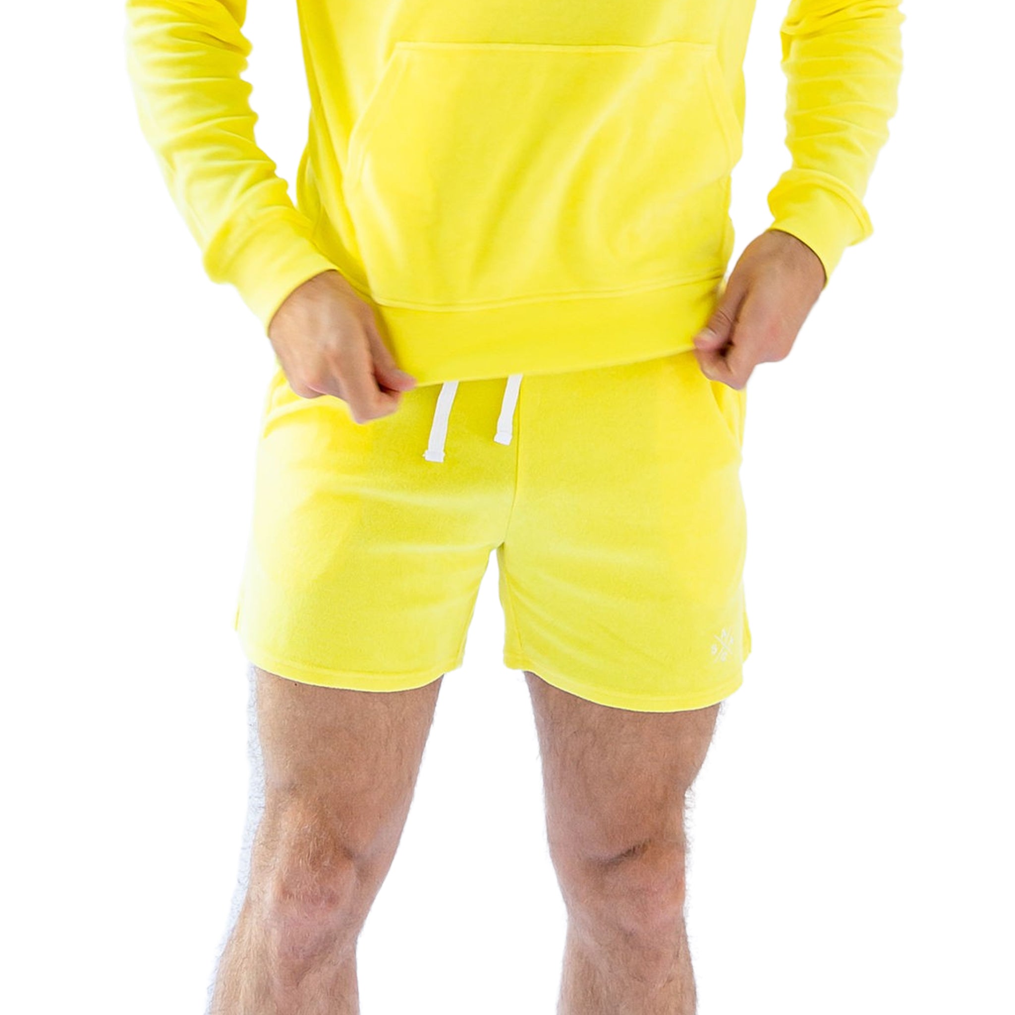 Men's Andy Cohen Yellow Terry Shorts