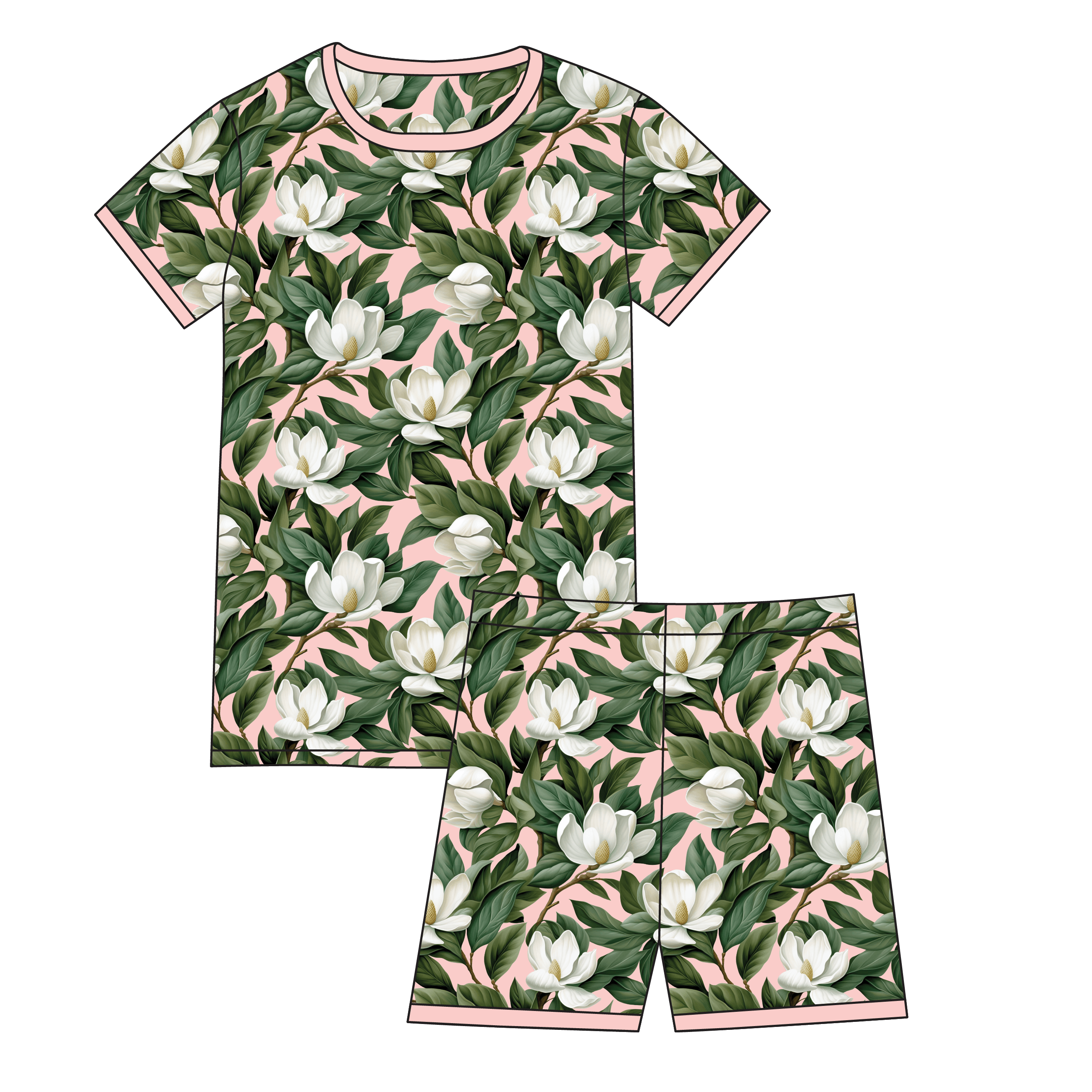 Magnolia Bamboo 2-piece Short Set