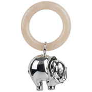 Krysaliis Sterling Silver Baby Rattle - Elephant Ring