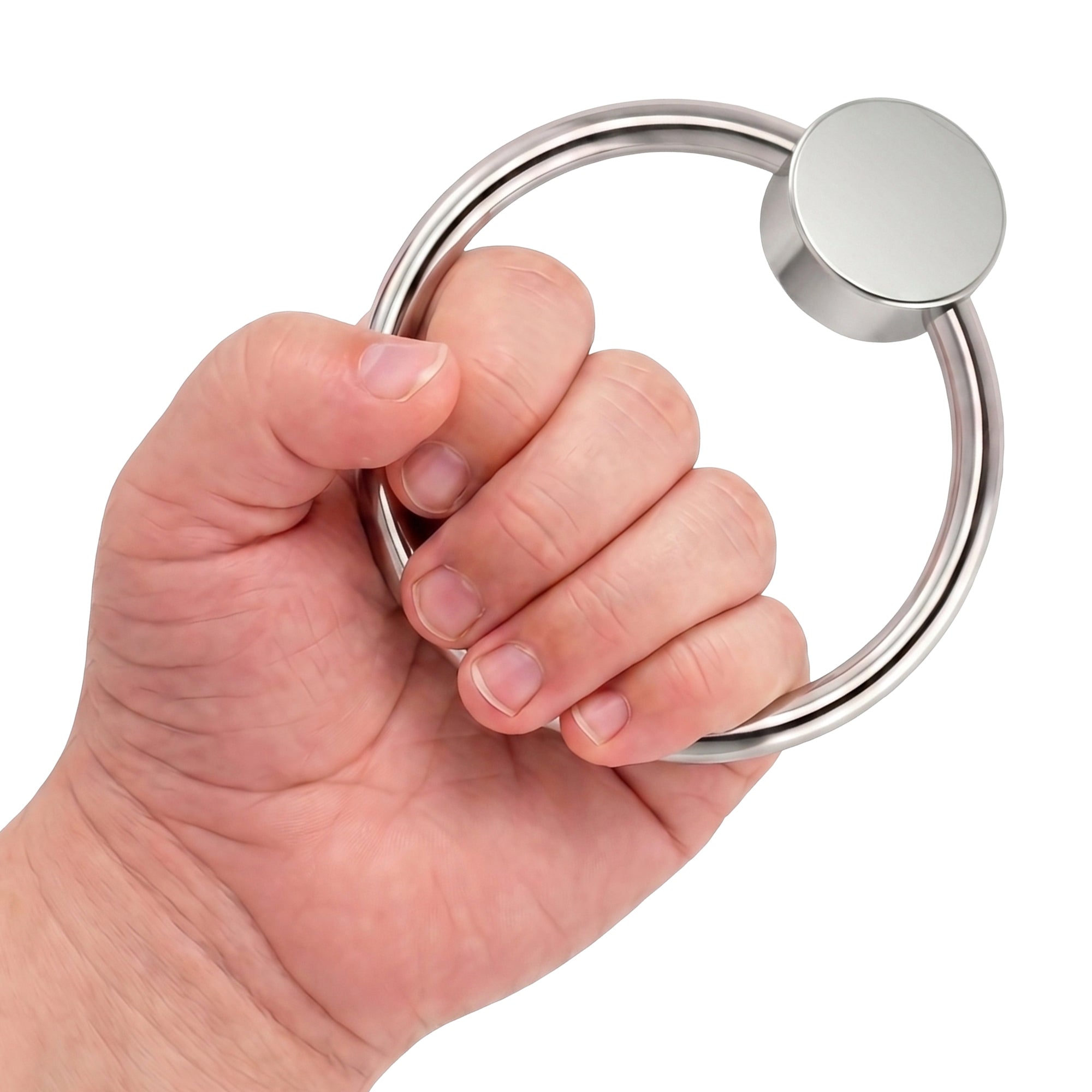 Krysaliis Sterling Silver Teether Rattle - Flat Ring