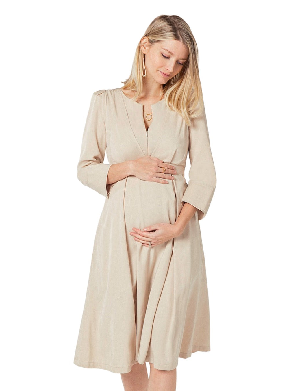 Sarah Tencel Empire Maternity & Nursing Dress