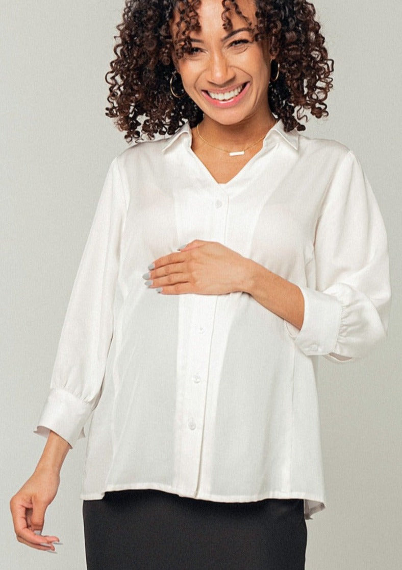 No-gap Maternity & Nursing Button Down