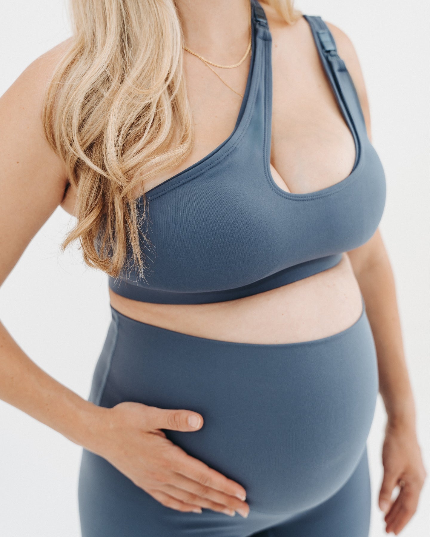 Axk Core Cross Body Nursing Bra - Blue