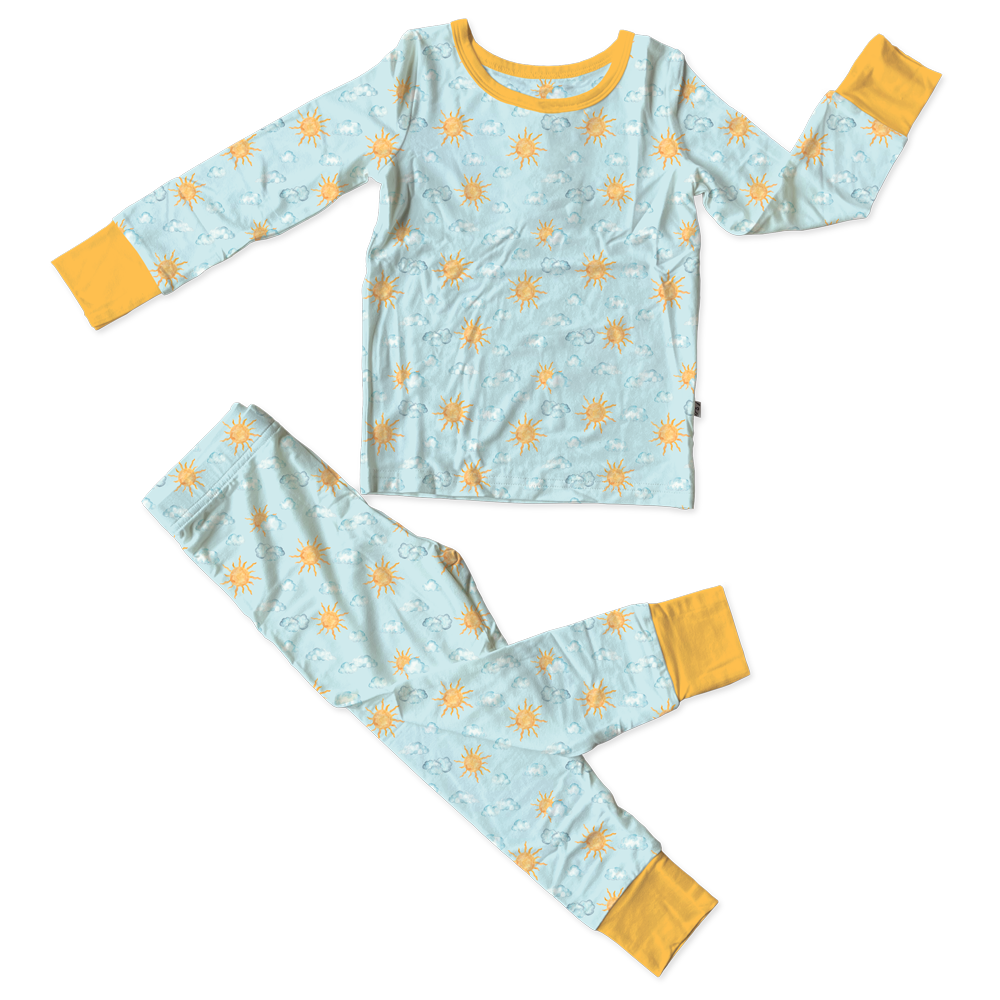 Mason Blue Bamboo 2-piece Long Sleeve Set