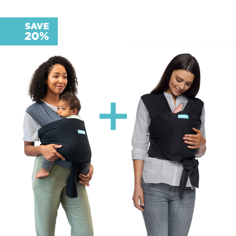 2-in-1 Carrier + Wrap Bundle - Charcoal