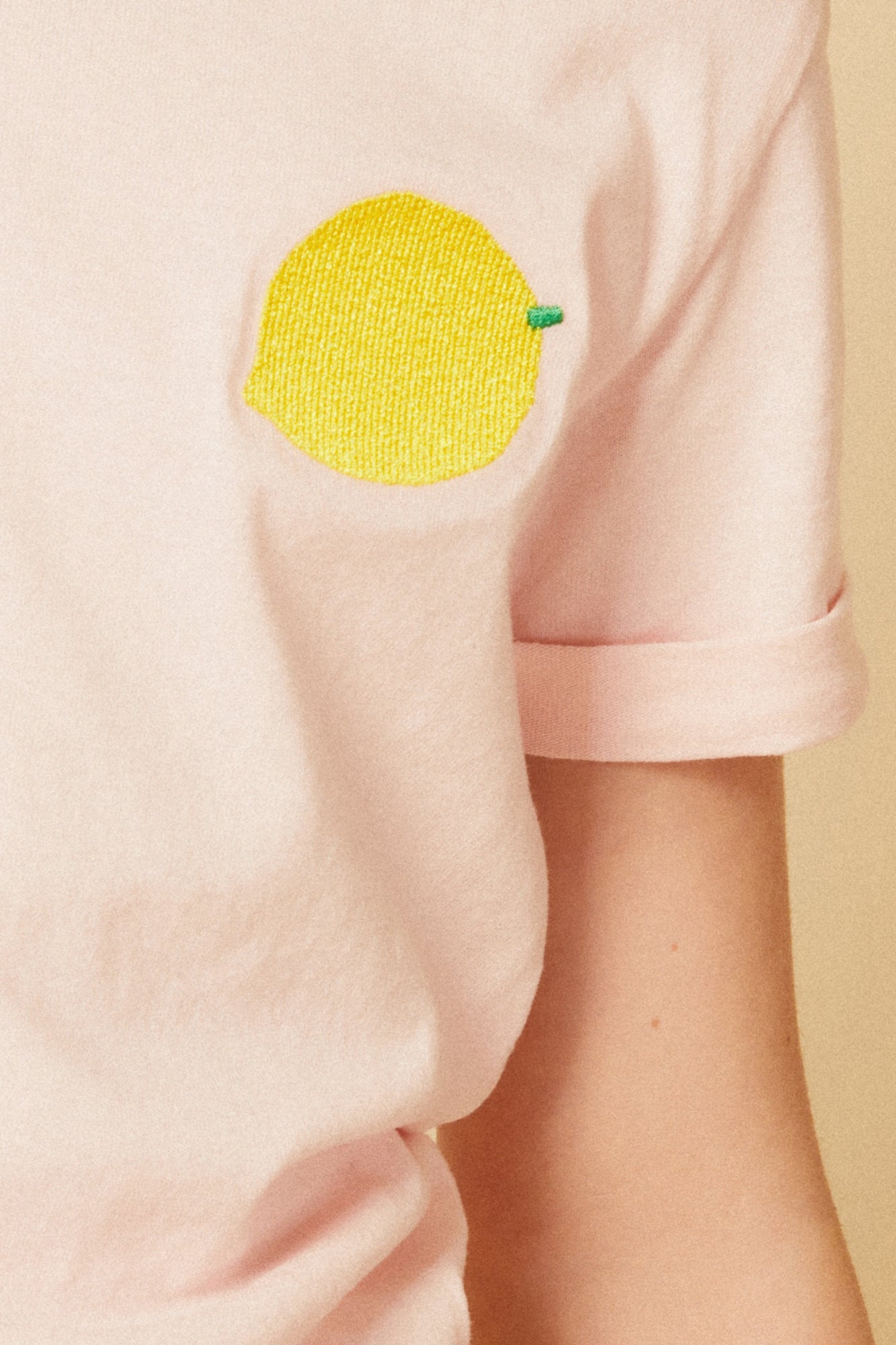 Recycled Cotton Pink Lemon Kid T-shirt