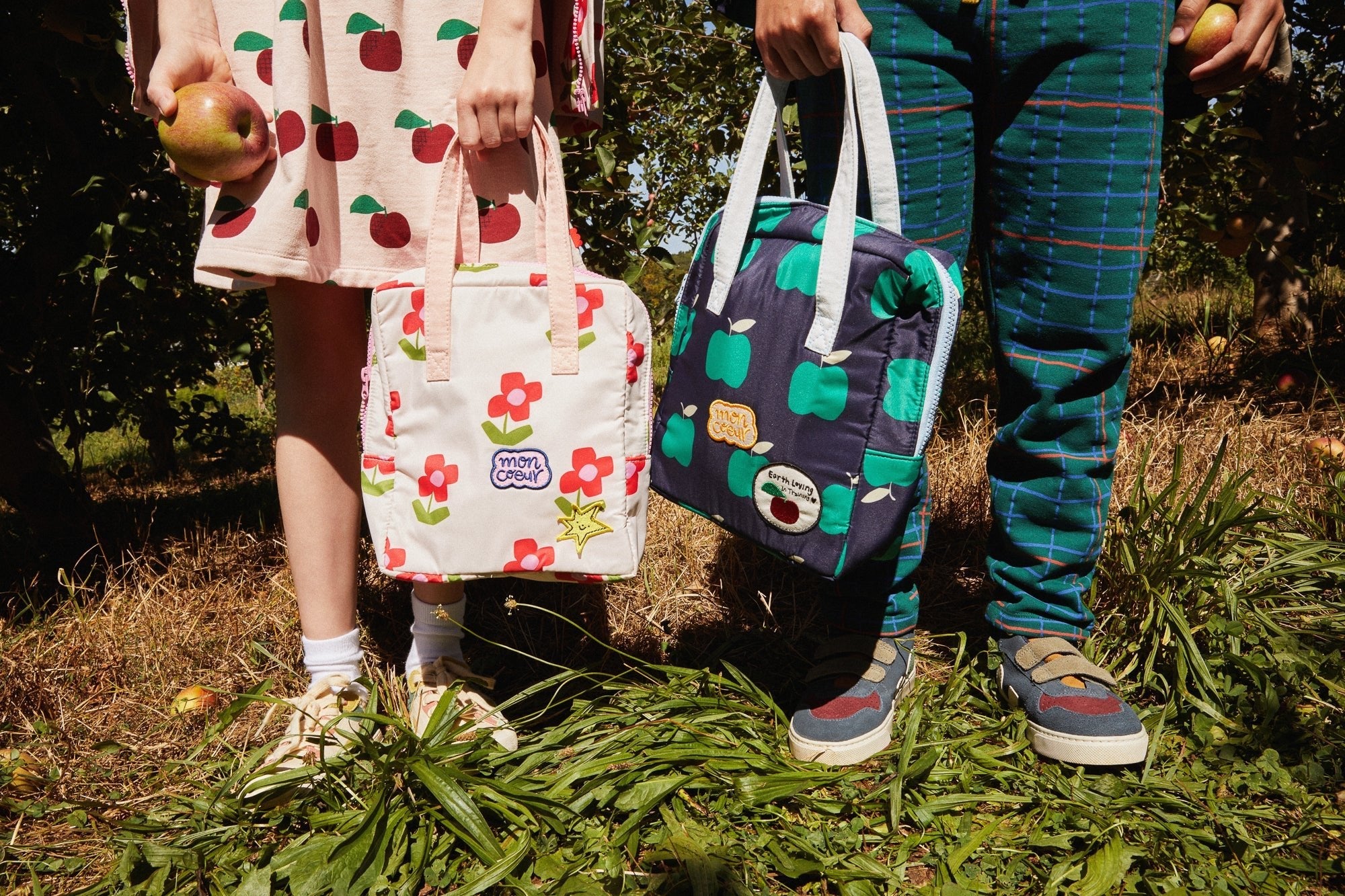 Recycled Cotton Apples Kid Ruffle Dress