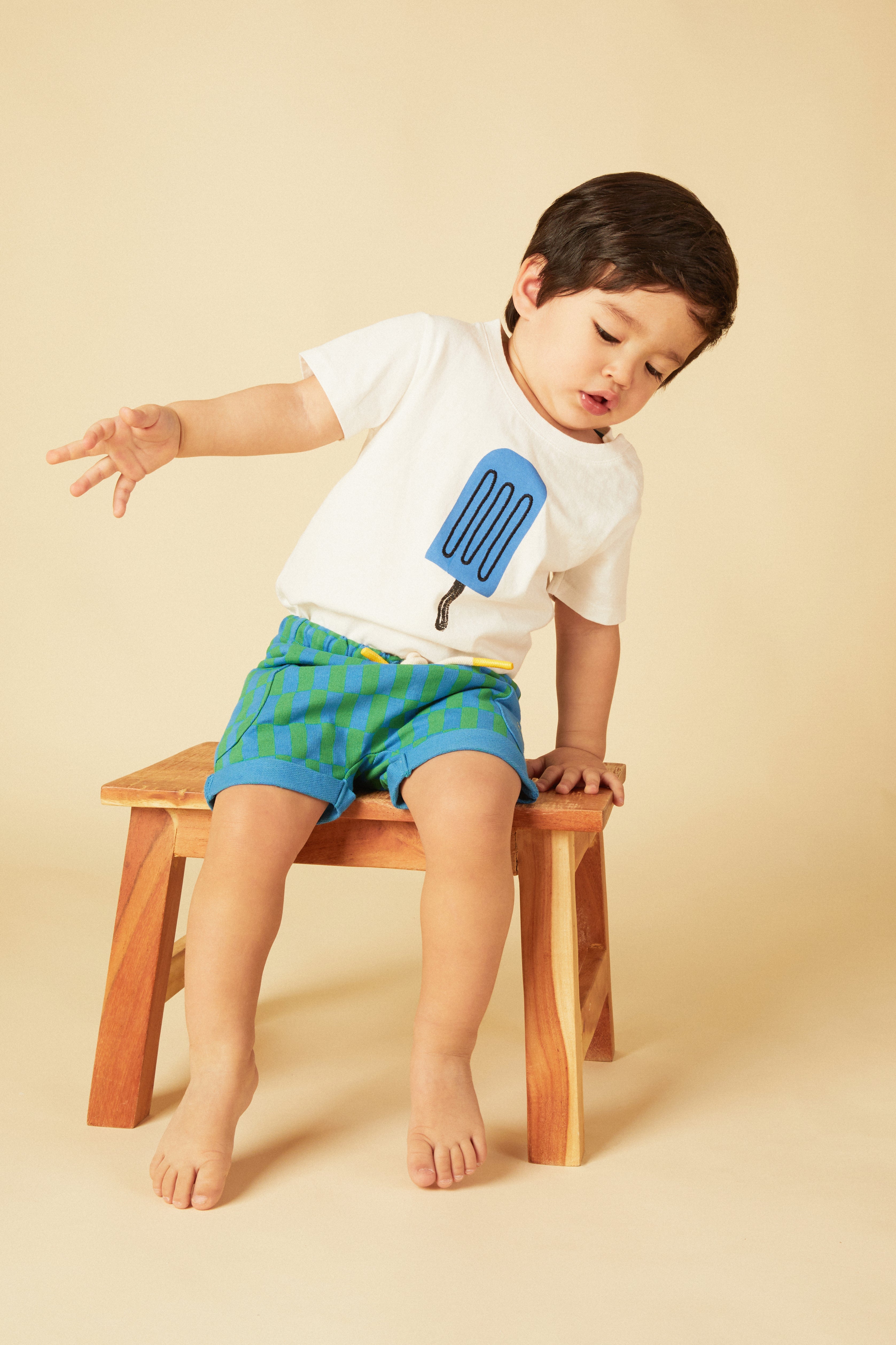 Recycled Cotton Blue Ice Pop Baby T-shirt