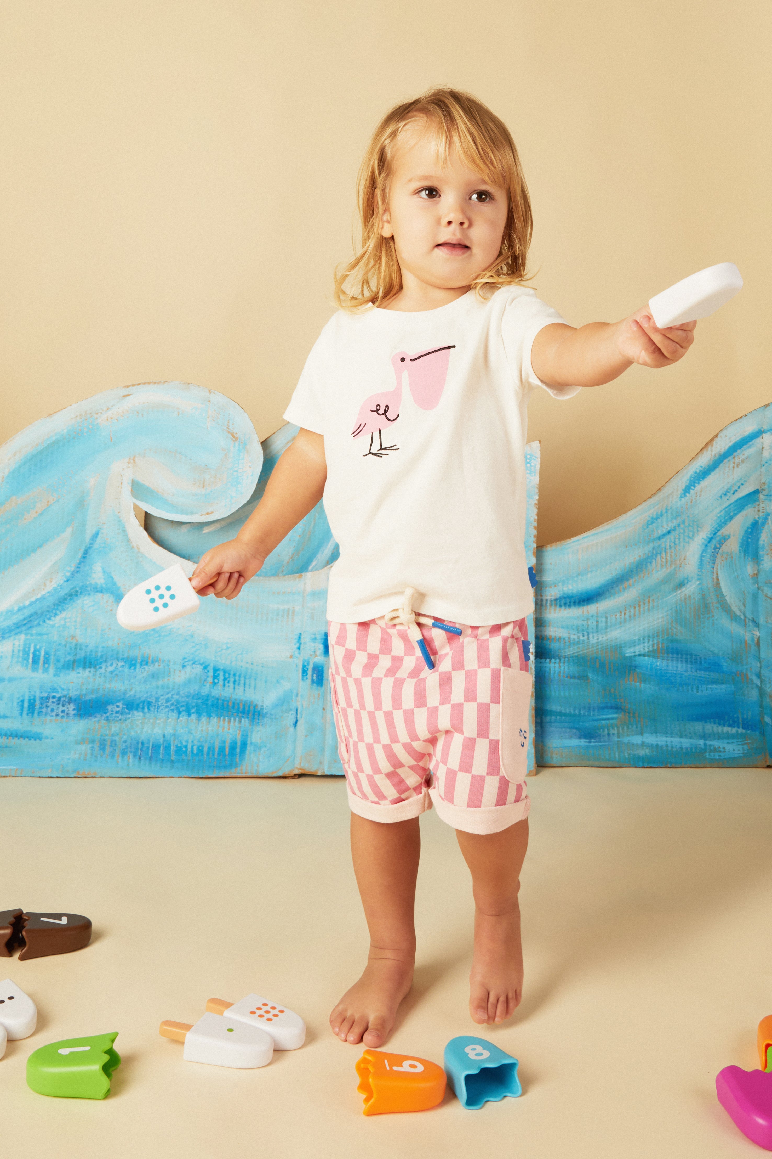 Recycled Cotton Pelican Baby T-shirt