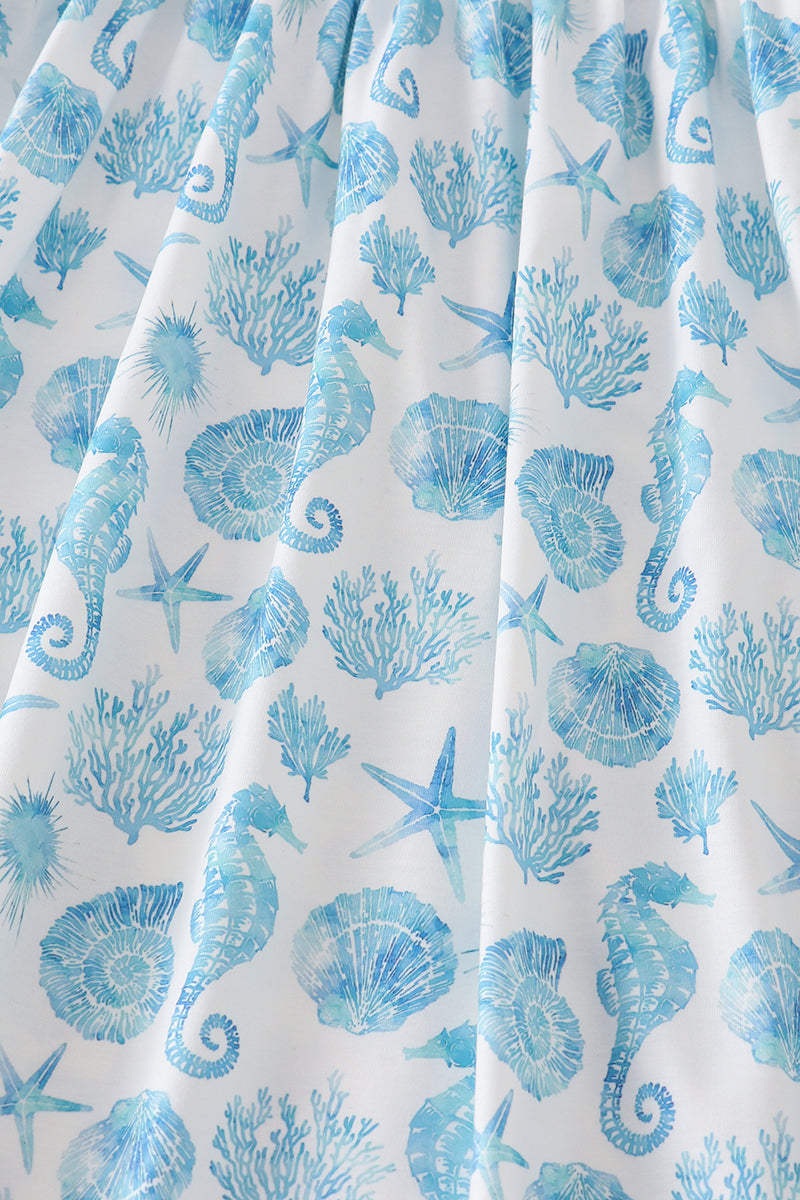 Marine Creature Print Woman Dress
