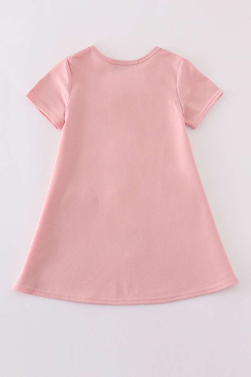 Teal Slipper Sequin Mom&me Dress