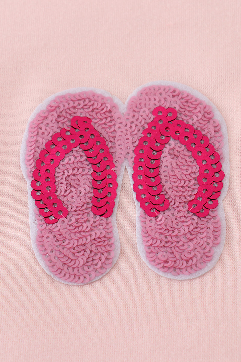 Pink Slipper Sequin Mom&me Dress