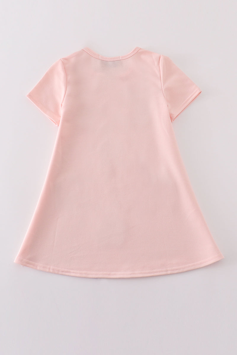 Pink Slipper Sequin Mom&me Dress