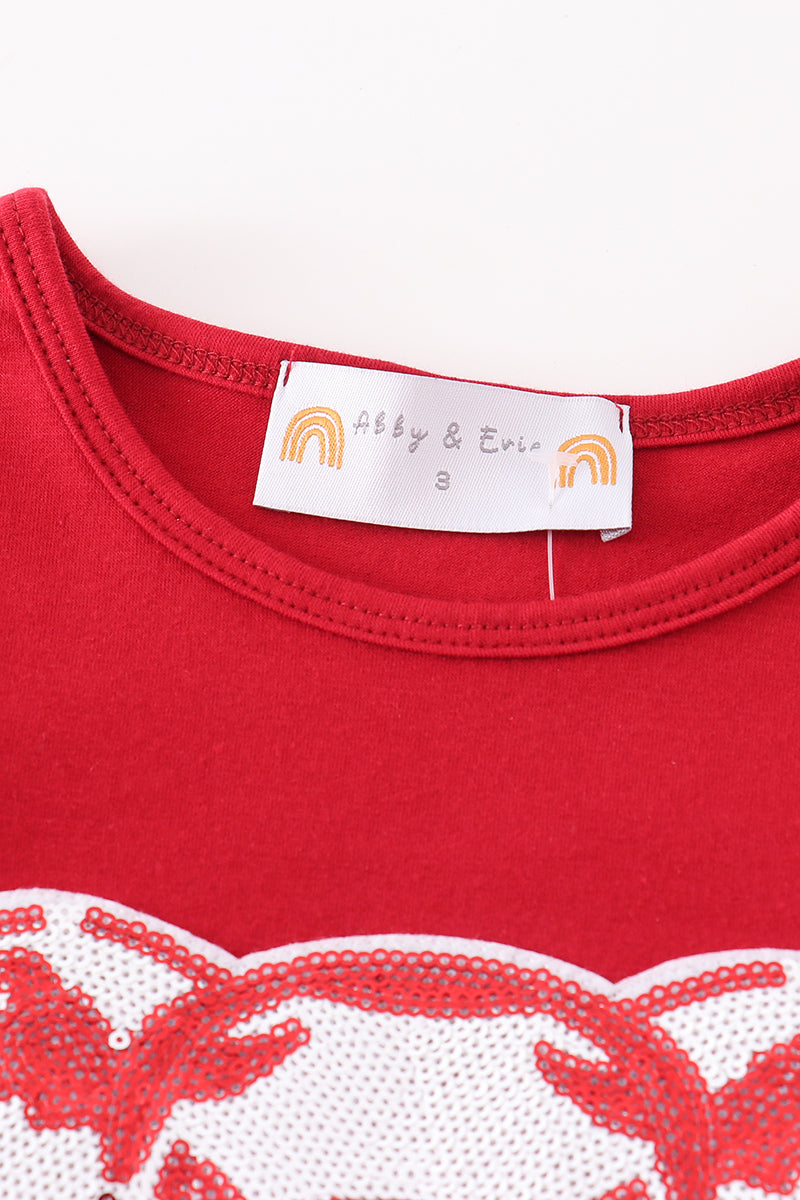 Alabama Sequin Mom&me Top