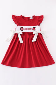 [misspell Gamecocks] Gamecocks Embroidery Girl Dress