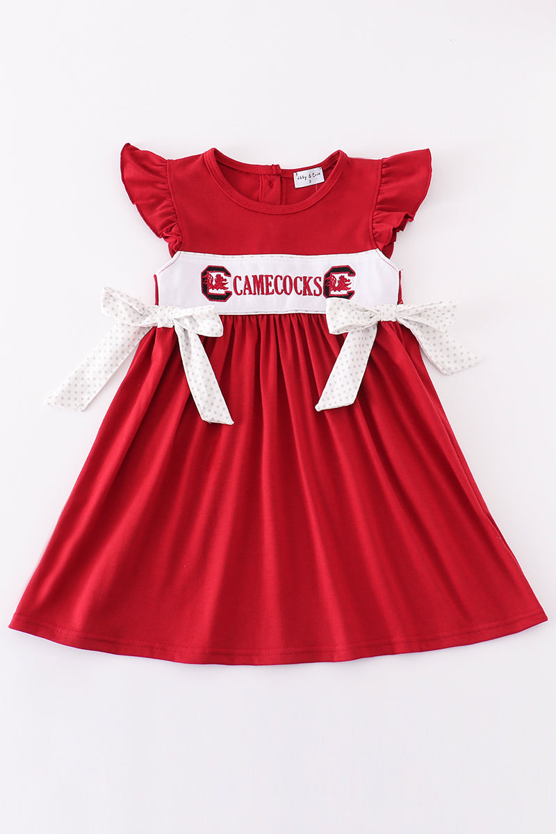 [misspell Gamecocks] Gamecocks Embroidery Girl Dress